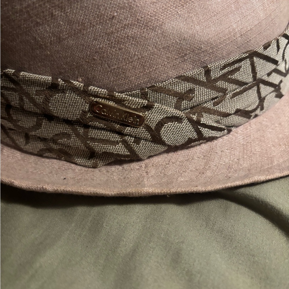 Calvin Klein Unisex Tan and Brown Fedora - Picture 3 of 5